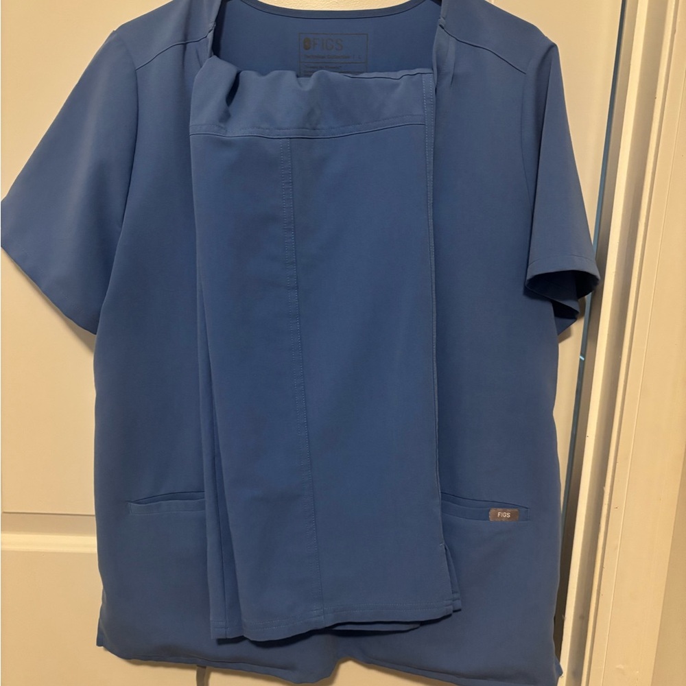 Figs Ceil Blue Medical Scrub Set L